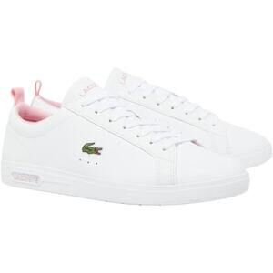 NWT Lacoste Women's Court Base Sneaker, White/Light Pink-SZ 9.5